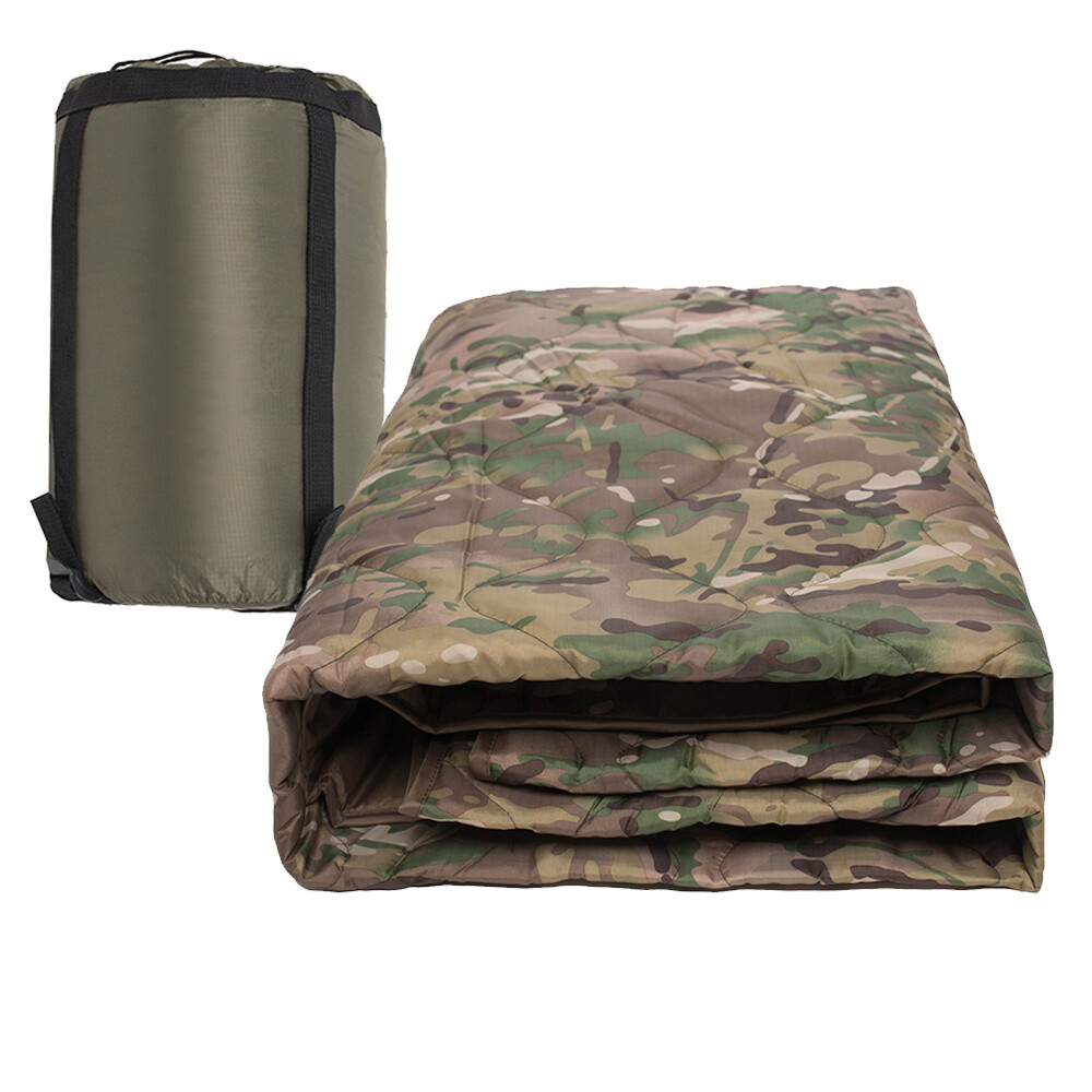 Camo Outdoor Blanket Waterproof Insulated Multi-Use Poncho Liner for Camping