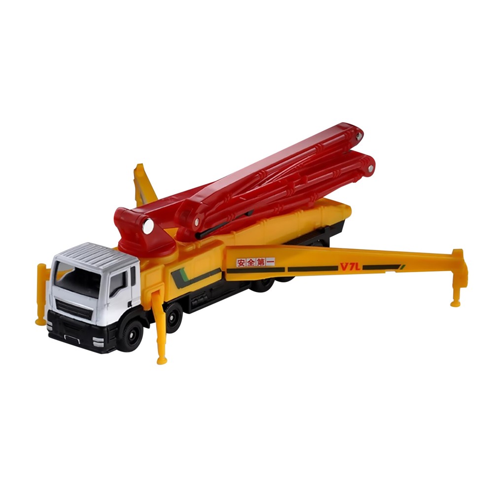 1:100 Concrete Pump Truck Diecast Model Engineering Vehicle Car Toy Gift Decor