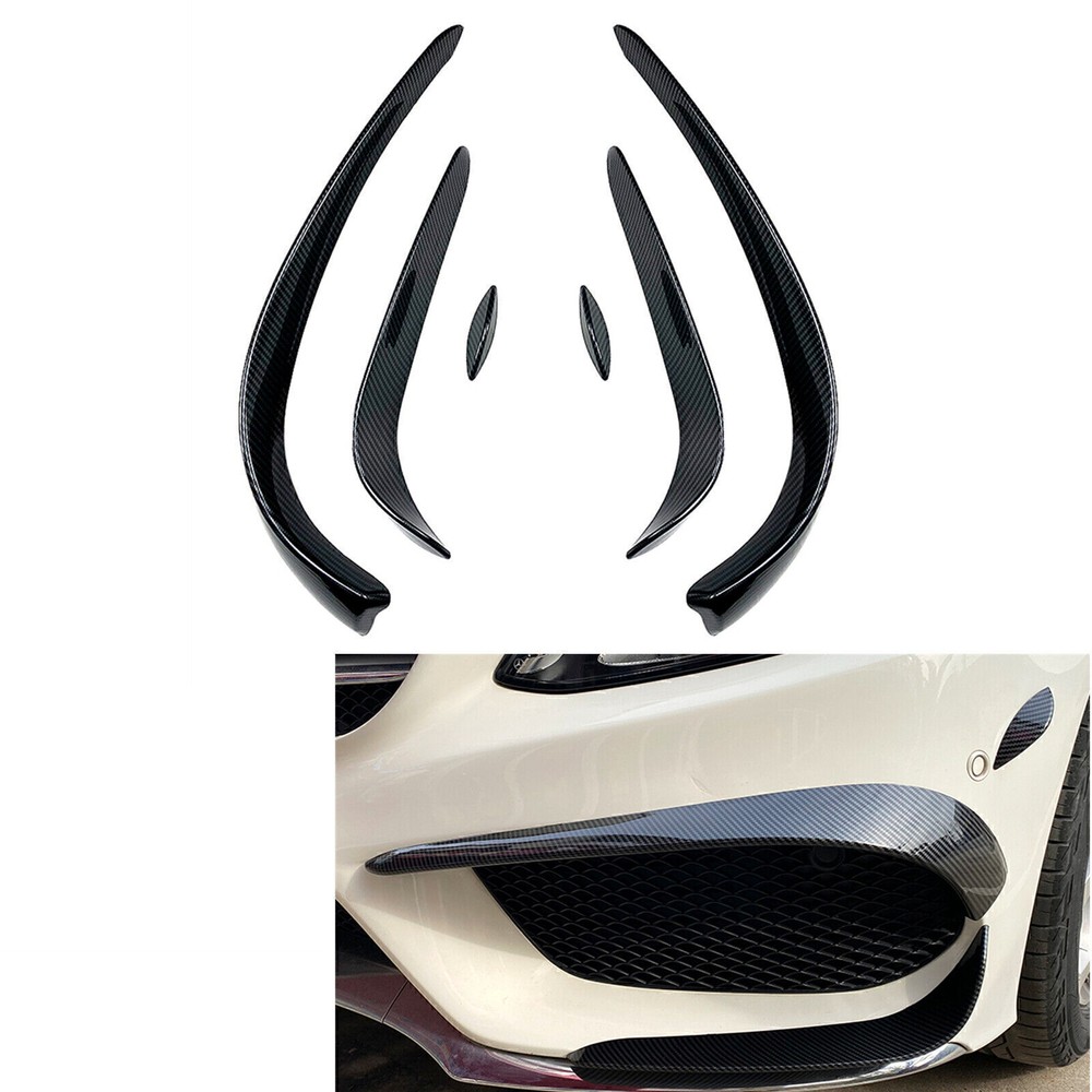Front Hood Side Air Vent Trim Cover For Mercedes Benz C Class W205 2015-2018 AMG