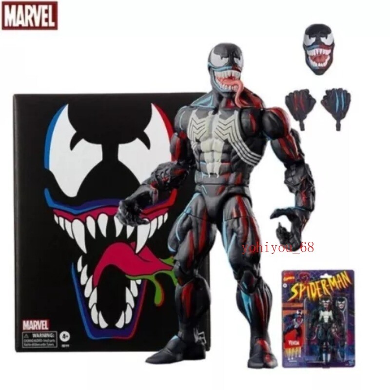 Spider-Man Marvel Legends Retro Venom Pulsecon HASCON Action Figure Comics Gift