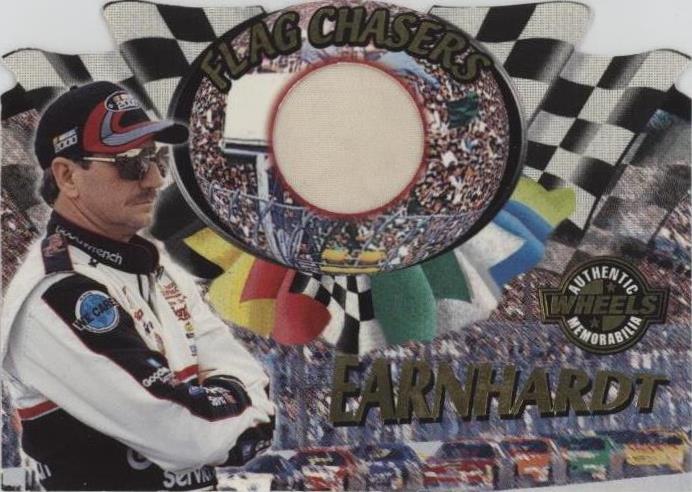 2000 Wheels High Gear - Flag Chasers White Flag [Memorabilia] #FC-3 Dale Earnhardt /70 (MEM)