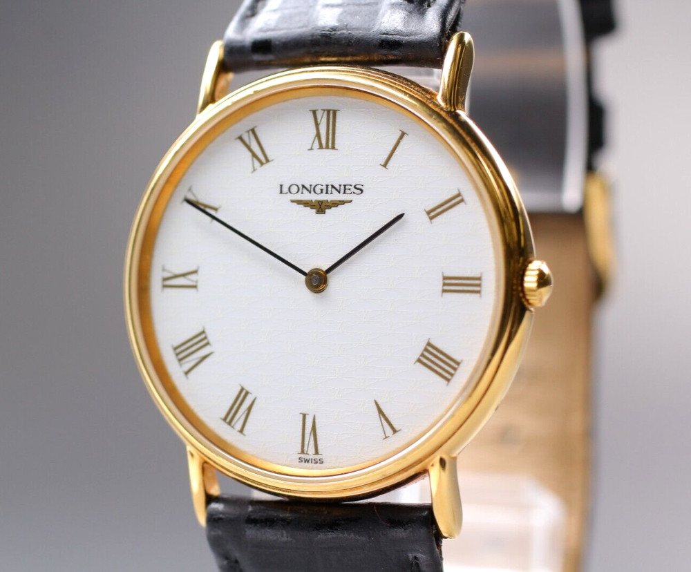 【N MINT】 LONGINES Grande Classique L4.637.2 White Dial Quartz Men's Watch JAPAN
