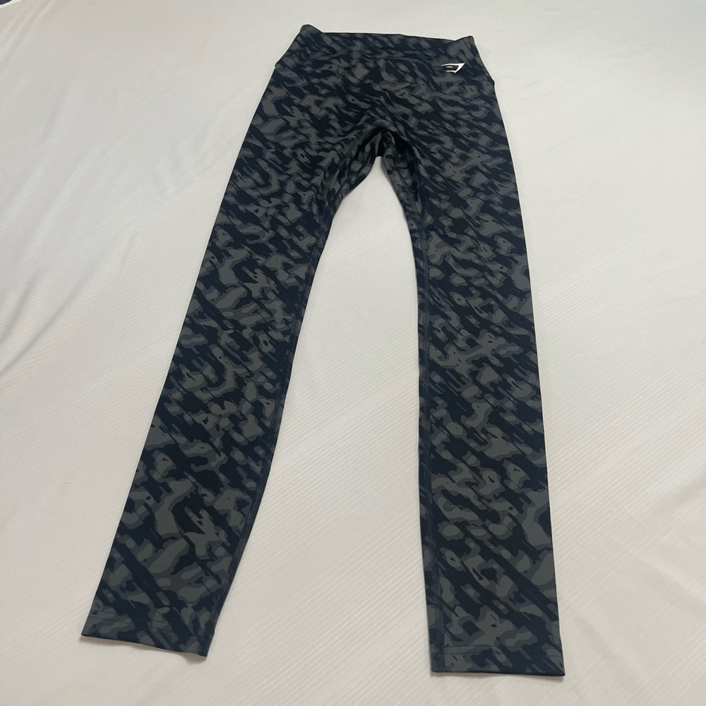 Gymshark Grey Black Camo Training Leggings for Women Size Small