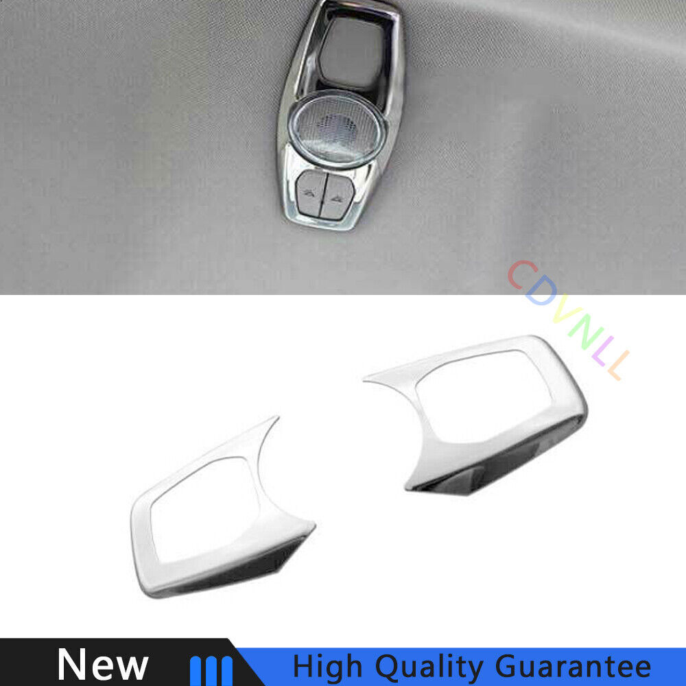 For Ford Mondeo Fusion 2013-2020 Chrome Steel Rear Reading Light Lamp Frame Trim