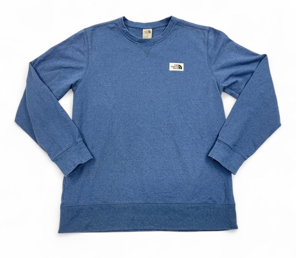 The North Face Blue Long Sleeve Sweatshirt for Men Size Large L