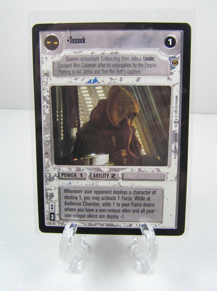 Decipher Star Wars CCG Jabba's Palace Collectible Trading Card Tessek