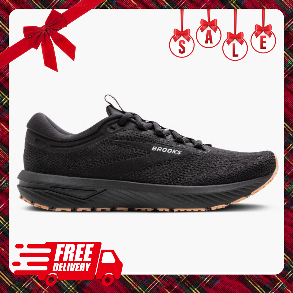 [FASH SALE] Brooks Men's Revel 7 Running Shoes(Width D) - Black/Black-image