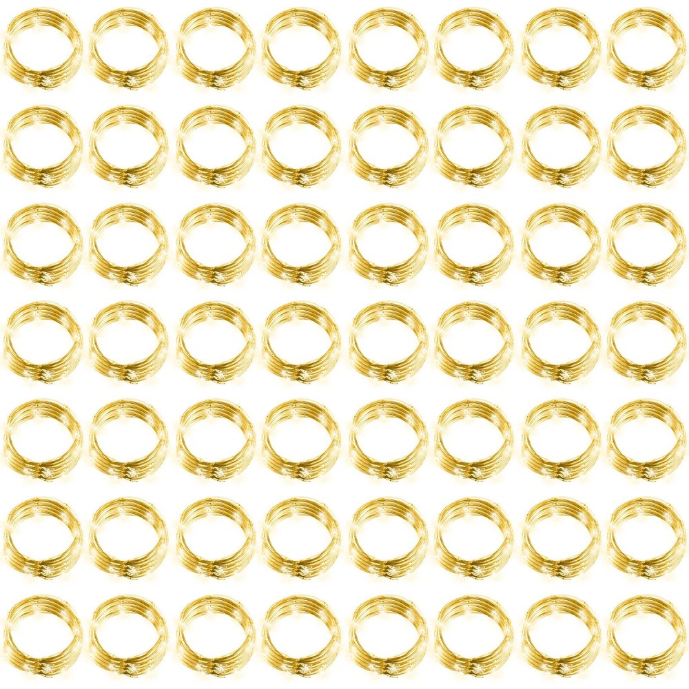 100 Pack 7ft Fairy Lights with 20 LEDs, 3 Speed Modes, Battery Operated for Home Decor