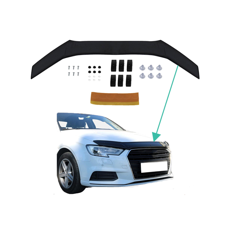 For Audi A3 8V 2012-2020 Sport Style Hood Deflector Bonnet Guard Protector