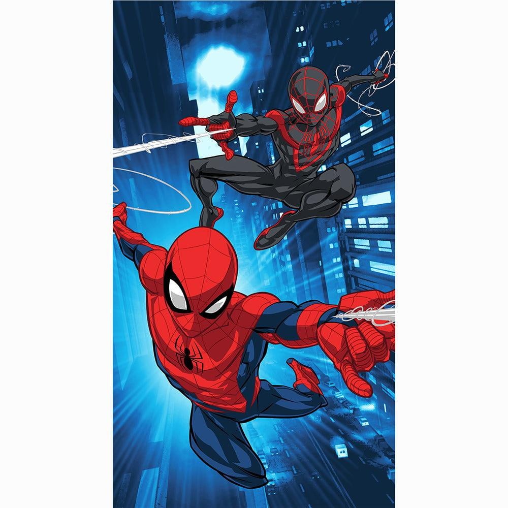 Marvel Spiderman Miles Morales Beach Bath Towel 27x54 Inches New