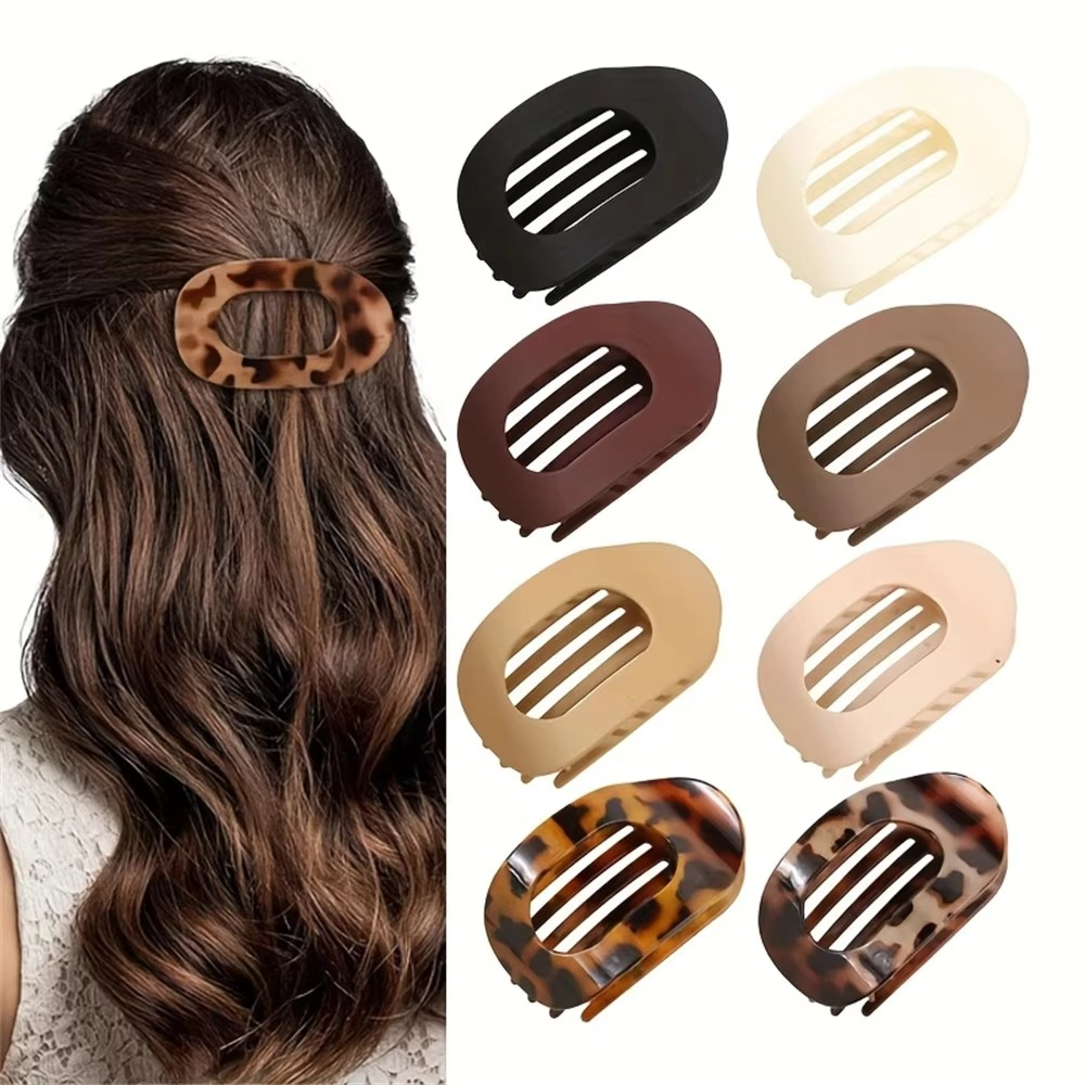 4Pcs Flat Hair Clips Matte Alligator Large Hair Claw Clips Thick Thin Hair Stron