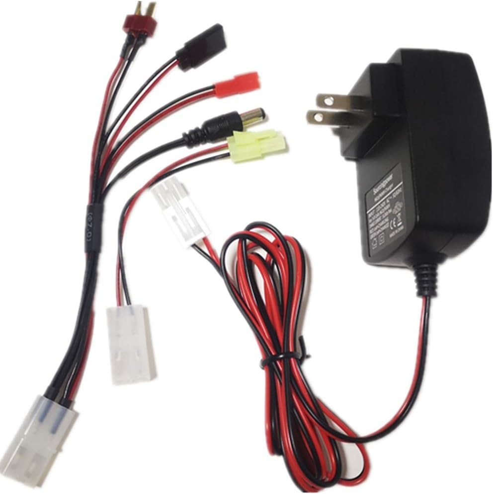 Universal RC Battery Charger for 3.6V-9.6V NiMH/NiCd Packs Red, Black