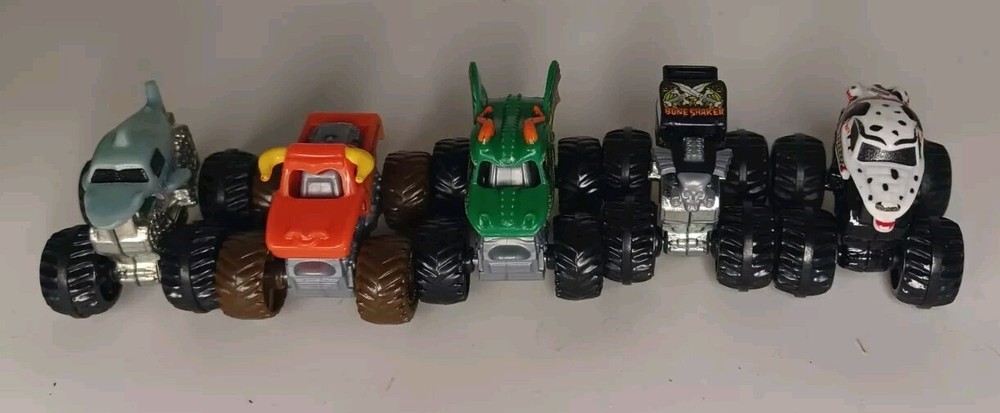 Monster Jam Minis Diecast & Plastic Lot Of 5