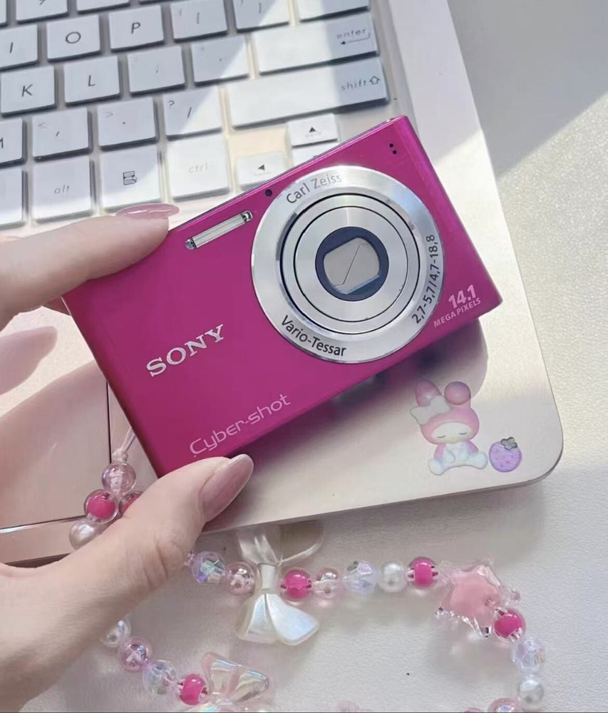 SONY Cyber-shot DSC-W320 14.1MP Digital Camera with 3x Optical Zoom in Pink