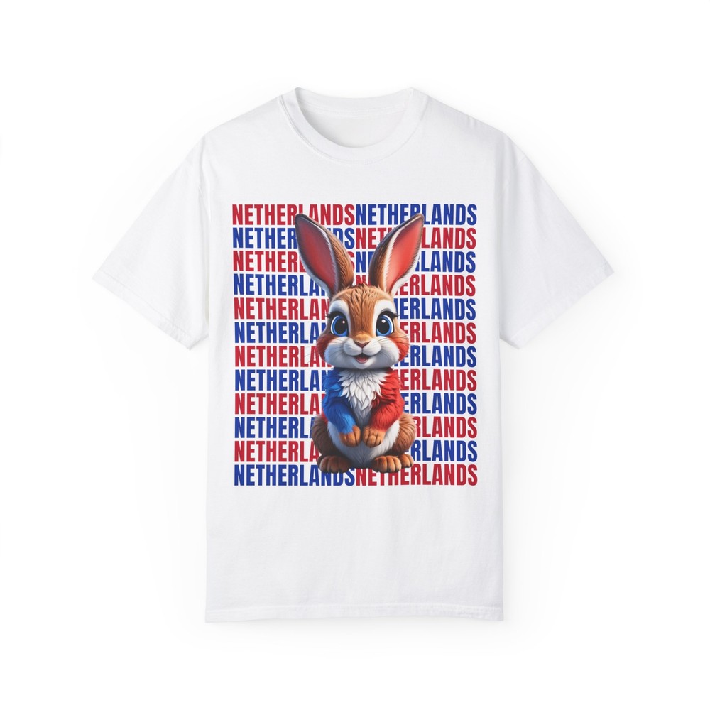 White Football T-shirt - Netherlands Hare - UEFA Euro 2024 Round of 16