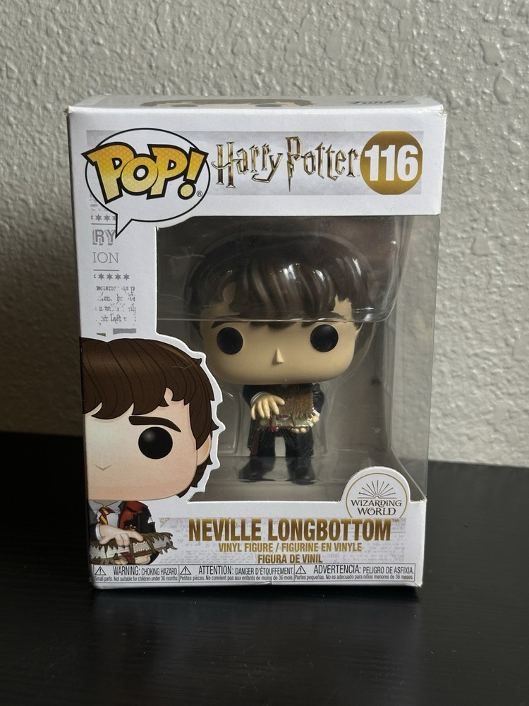 Funko Pop Harry Potter Neville Longbottom with Monster Book 116 48068 Brand New