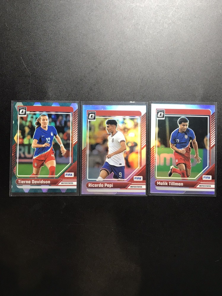 Tierna Davidson Pepi Tillman 2024-25 Panini Donruss Optic FIFA Silver Lot 3 CUP Cards