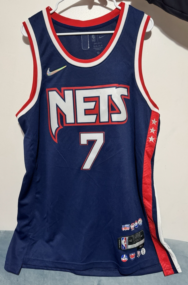 Men's Brooklyn Nets Kevin Durant Nike Blue Swingman Jersey - City Edition - XL