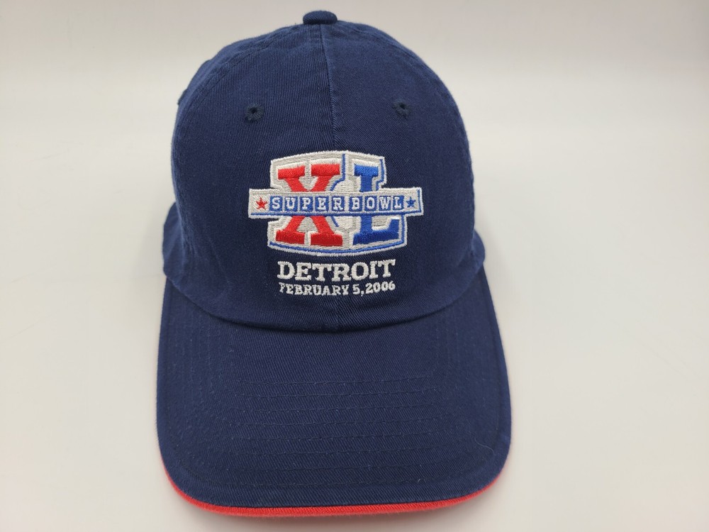 Super Bowl XL Reebok Flex Fitted Hat for Men NFL Pittsburgh Steelers S-M Size