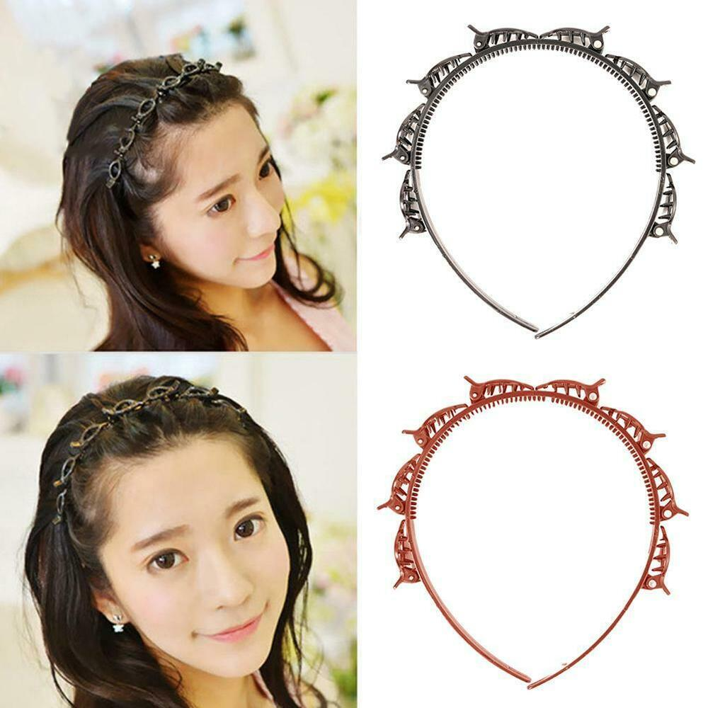 Double Bangs Hairstyle Hair Clips Bangs Hair Band Hairpin Headband with Clip