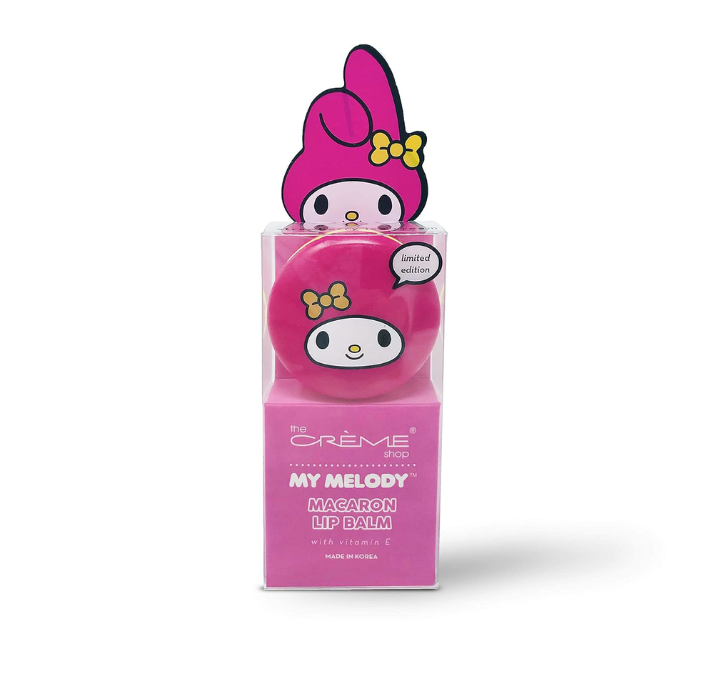 Hello Kitty Macaron Lip Balm My Melody Strawberry 0.15oz Portable Soothing