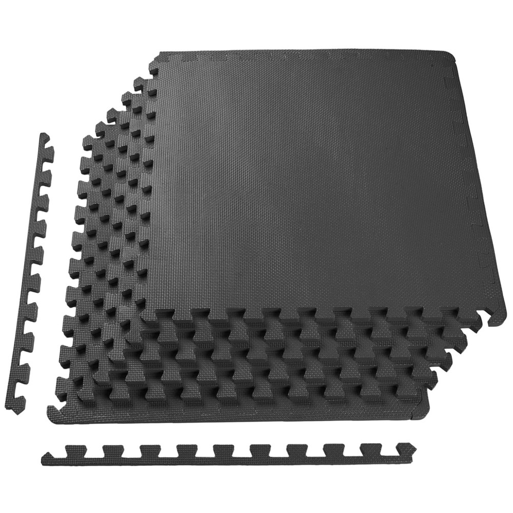Non-Slip Interlocking Foam Exercise Mat - 24 sq ft in Various Styles