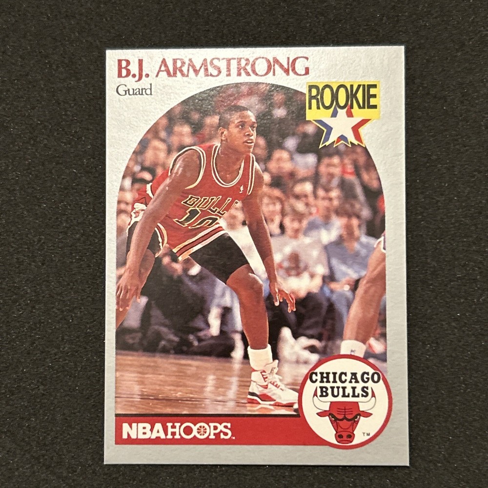 1990 NBA Hoops BJ Armstrong Rookie Card #60 Chicago Bulls RC