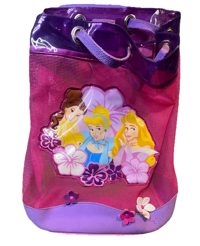 Disney Princess Mesh Rolling / Backpack Pink And Purple Girls