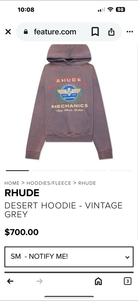 Stylish RHUDE Hoodie for Trendsetting Streetwear Looks
