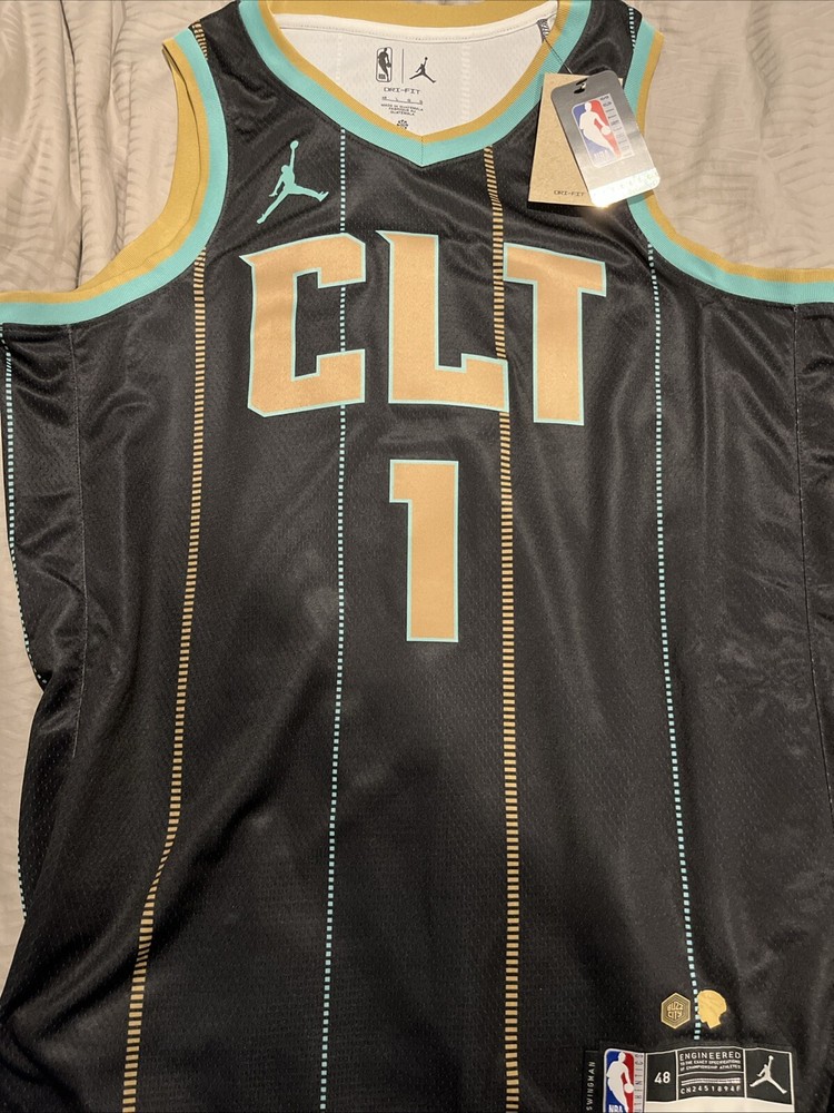 Charlotte Hornets LaMelo Ball City Nike NBA Swingman Jersey Large (Authentic)