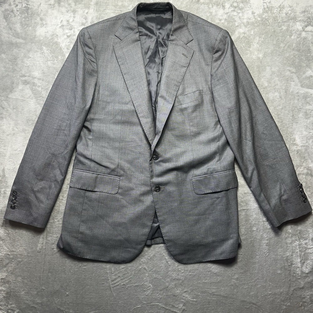 Loro Piana Taji Blazer Mens 40R Gray  Super 150s Wool & Silk 600 Sports Coat