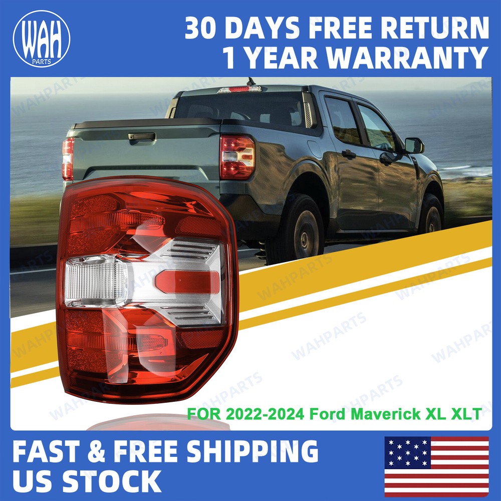For 2022-2024 Ford Maverick XL XLT Right Passenger Side Halogen Tail Light Lamp