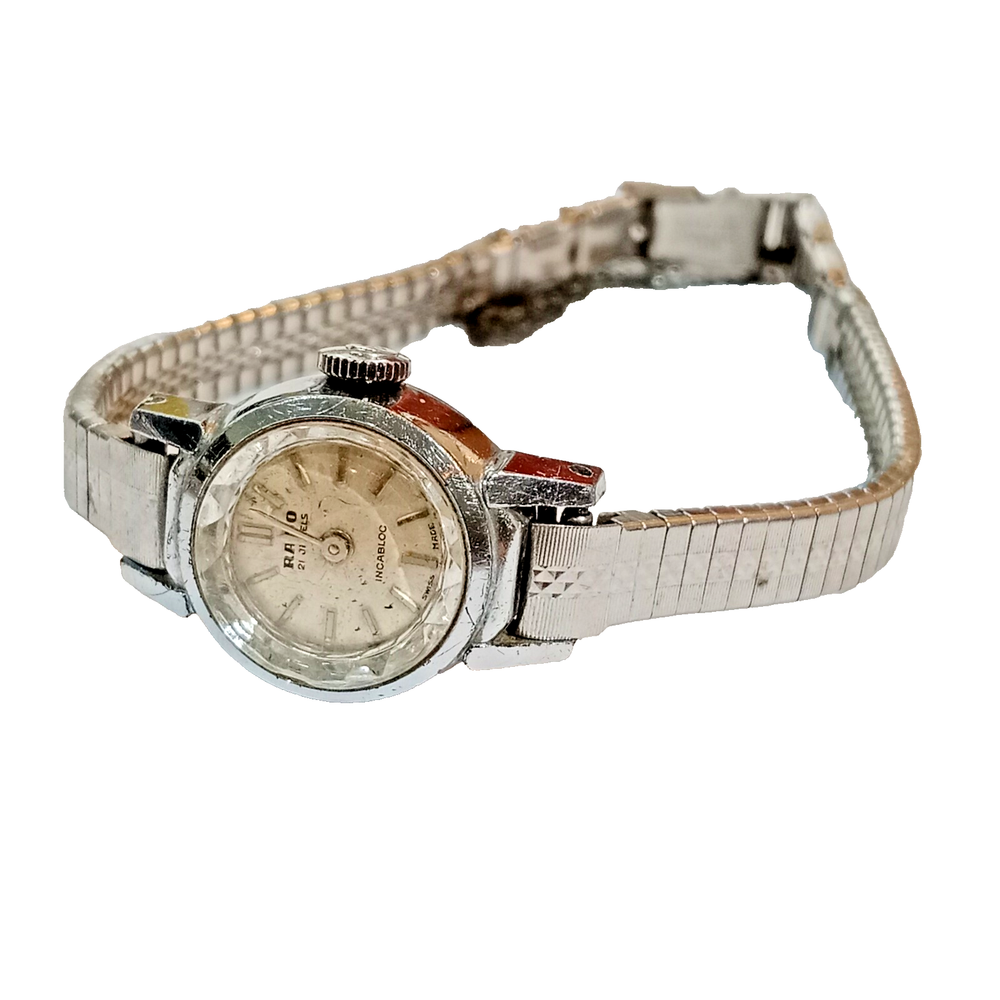 Vintage RADO Lady's Swiss made Small Round Shape Watch  21 Jewels Inca bloc
