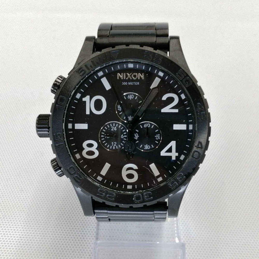 Nixon 51-30 Chrono Quartz Analog Men’s Wristwatch Color Black No Box Used