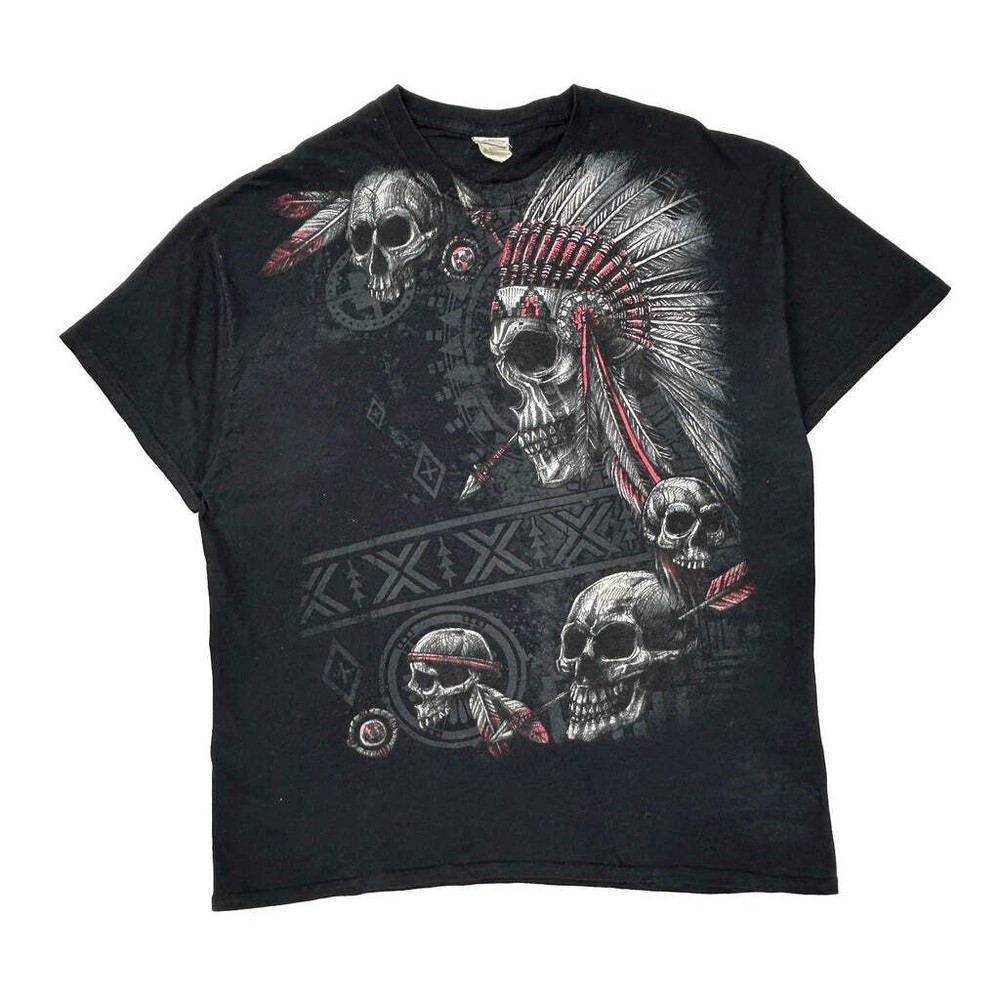Gildan Graphic T-Shirt - XL Black Cotton
