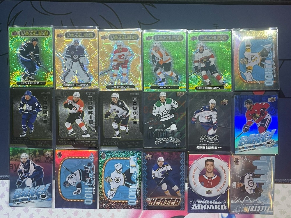 2021-25 Upper Deck NHL HOCKEY cards  133 Card Lot SP PERELLELES INSERTS YNGUNS