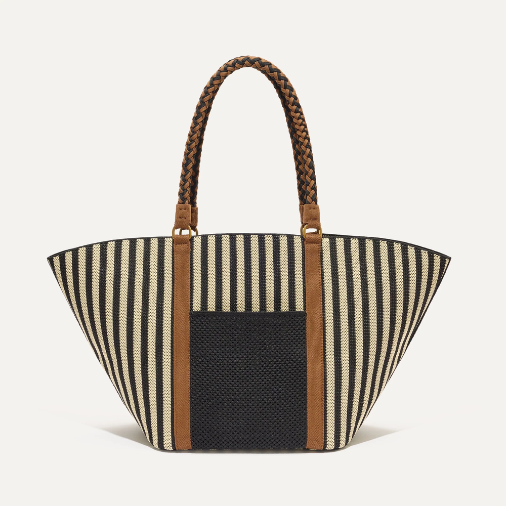 Rothys Summer Tote in Black Tie - Stylish and Sustainable Bag