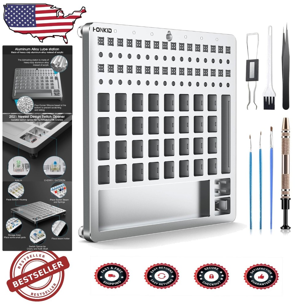 Optimize Your Keyboard with a 7-Piece Lube Kit and Switch Opener for Peak Performance