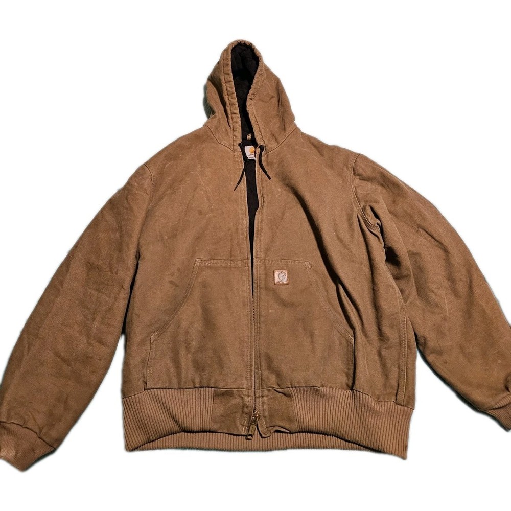 Vtg Carhartt Brown XL Work Jacket RN 14806 Men's Winter Coat