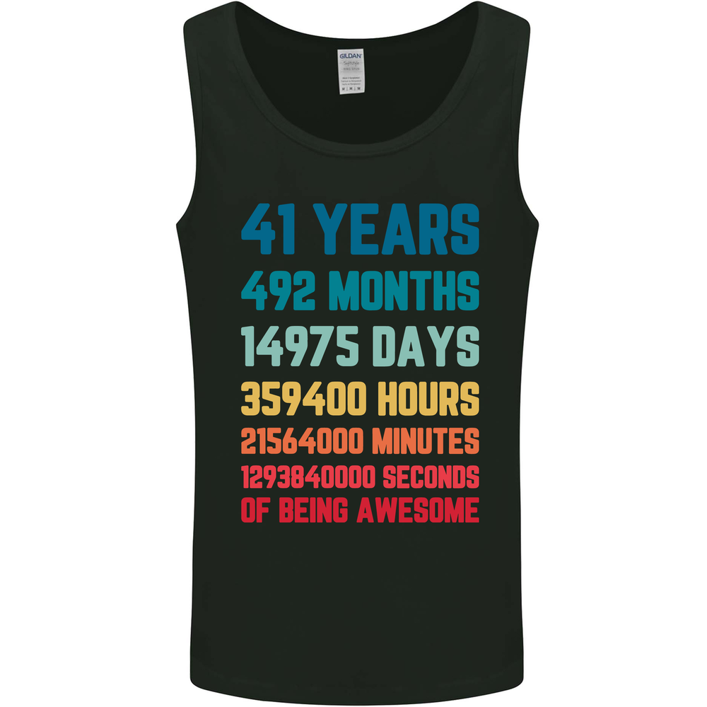 41st Birthday 41 Year Old Mens Vest Tank Top