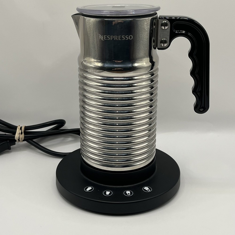 Nespresso Aeroccino 4 Electric Milk Frother & Warmer Silver Model 4192