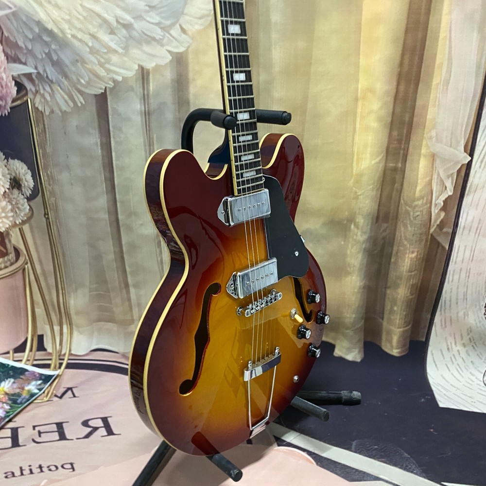 Limited-time ES335 Sunburst electric guitar discount US stock fast-image