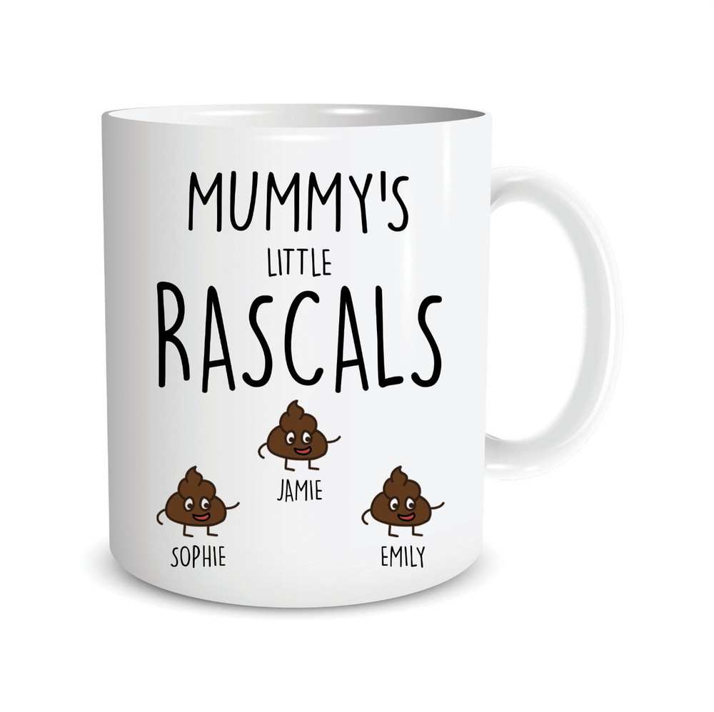 Mummy Gift Personalised Mugs Mummy's Little Rascals Mum Funny Mug Mother's Day