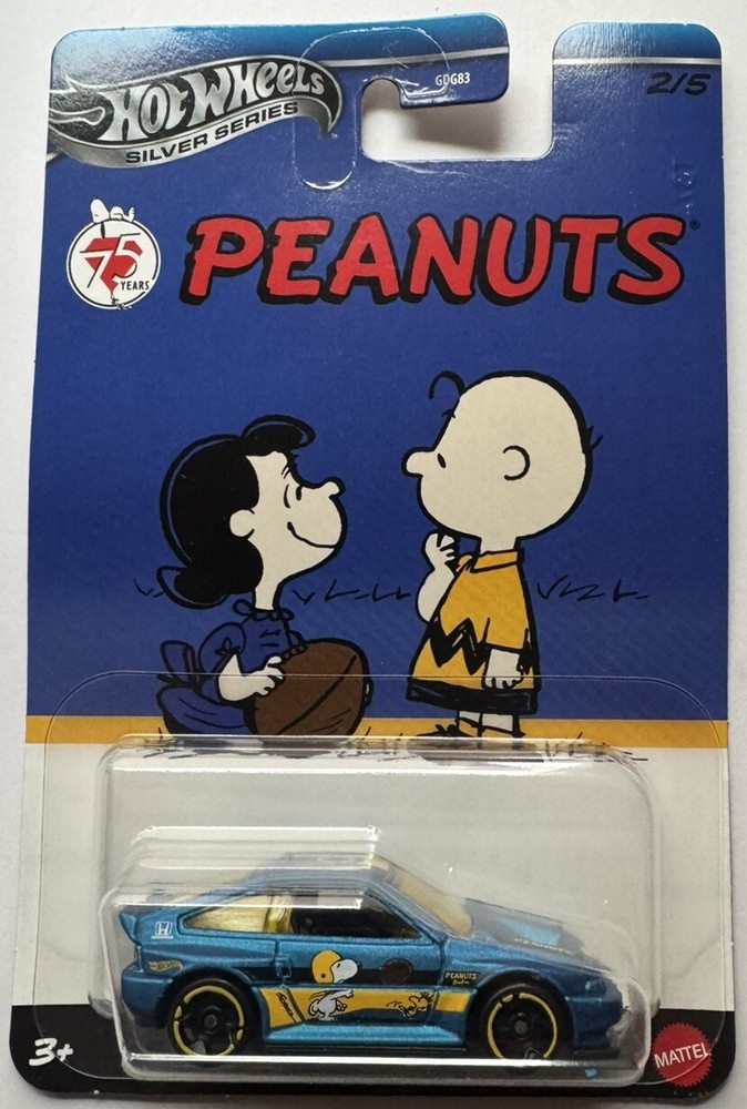 2025 Hot Wheels Silver Series PEANUTS 75 YEARS 1988 Honda CR-X
