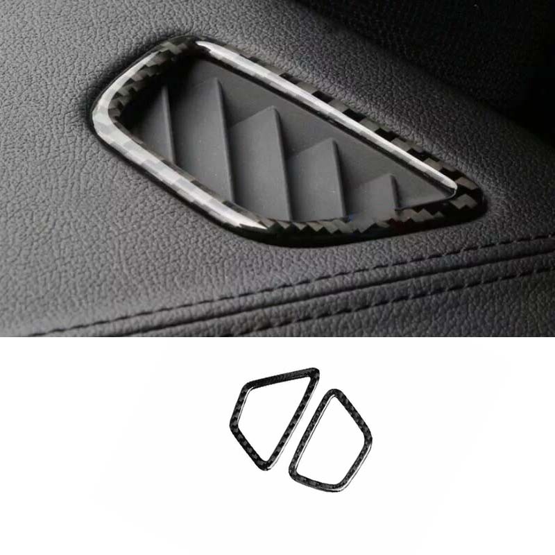 For BMW 5 Series Dashboard Side Outlet Vent Real Carbon Fiber 2018-22 Cover Trim