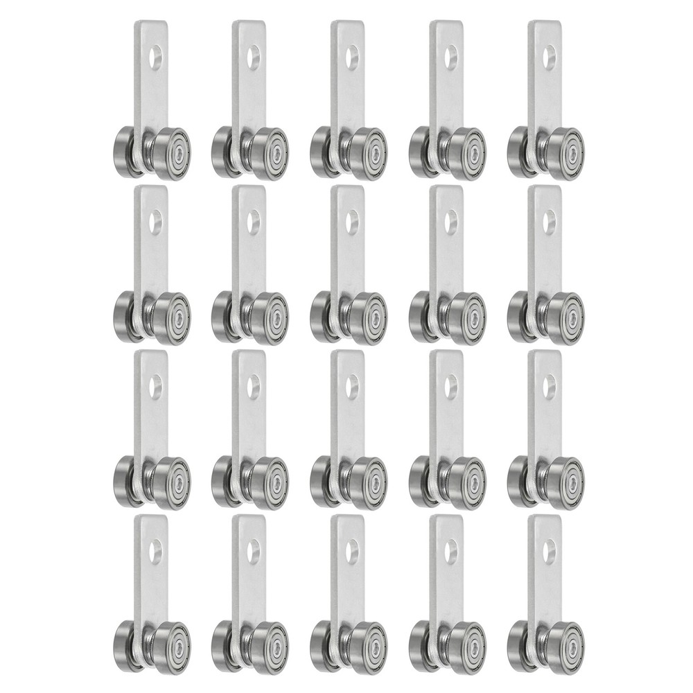 Two Bearing Trolley Assembly 2 Wheel Trolley Assembly Rollers Pack of 20