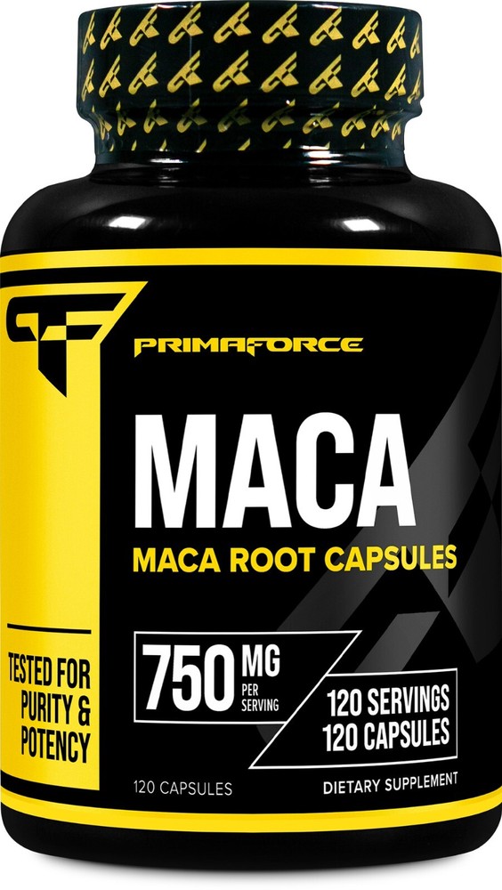 Primaforce Organic Maca Root Capsules (750mg) (120 CAPS) - Non-GMO, Gluten Free