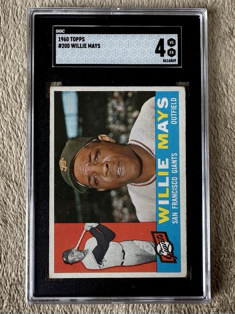 1960 Topps Willie Mays #200 SGC 4 San Francisco Giants HOF VG-EX VINTAGE CARD
