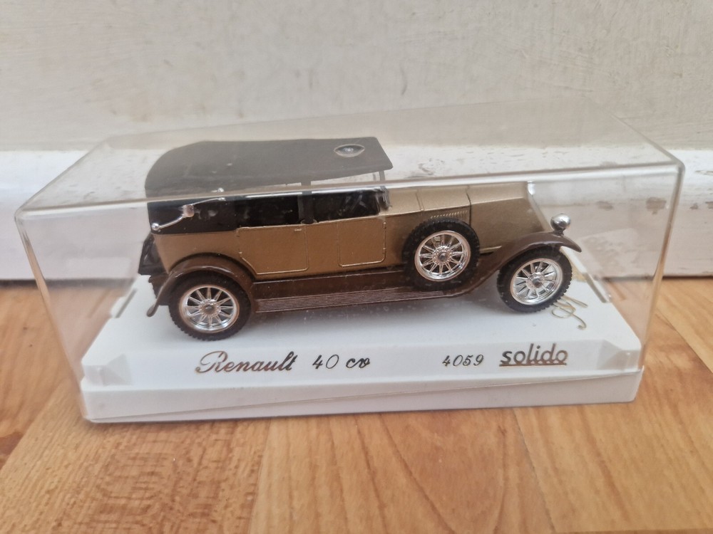 1/43 SOLIDO AGE D'OR - CLASSIC RENAULT 40 CV BRONZE DIECAST CAR REF 4059