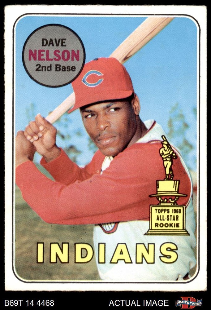 1969 Topps #579 Dave Nelson Indians RC ASR 3.5 - VG+